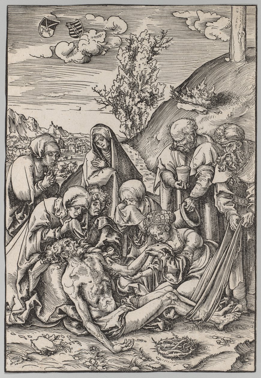De Passie: De klaagzang, 1509 door Lucas Cranach the Elder