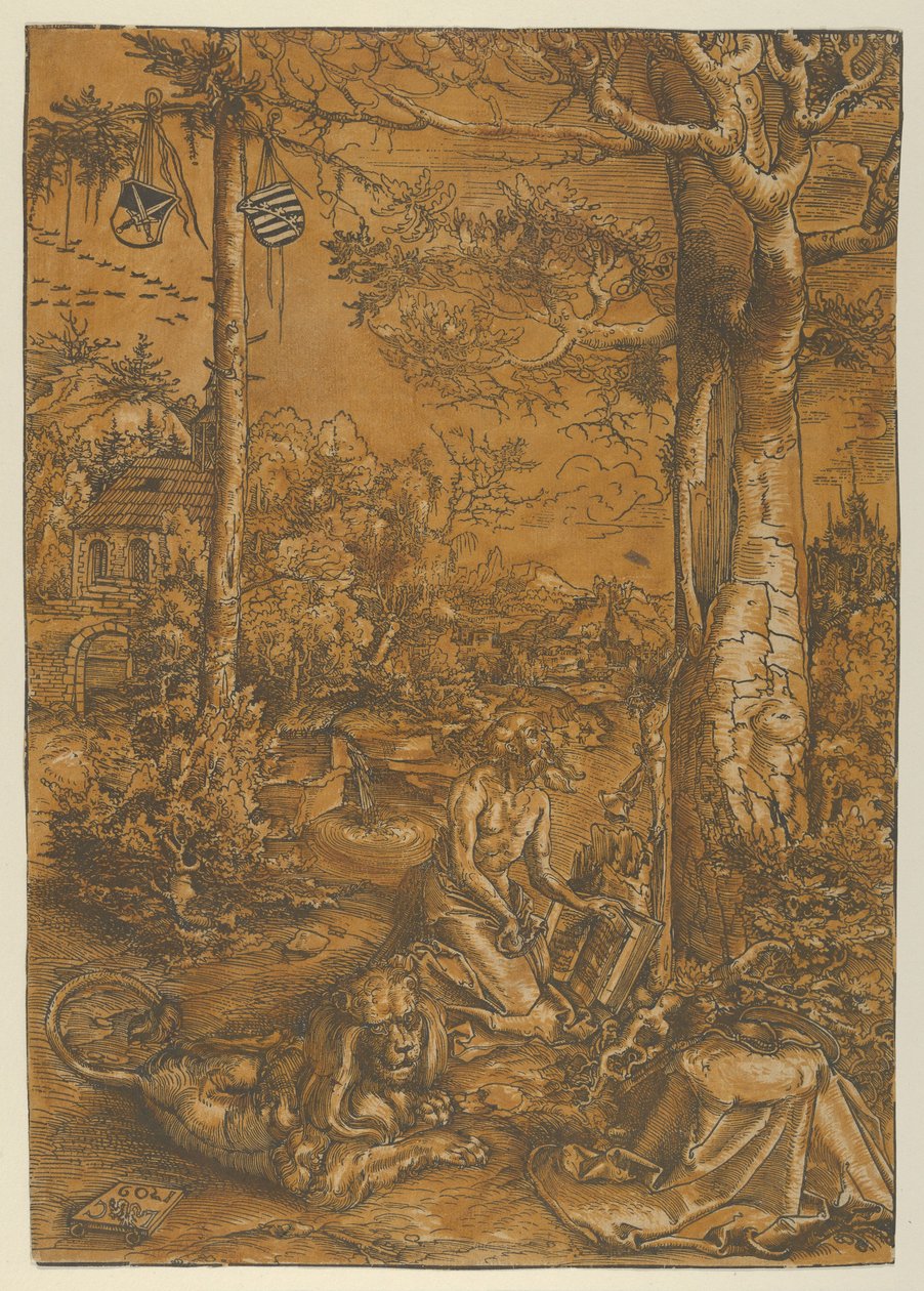De boetedoening van St. Hiëronymus, 1509 door Lucas Cranach the Elder