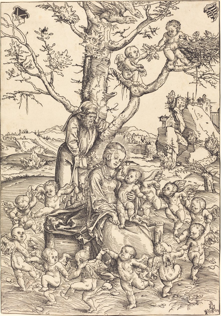 De Rust tijdens de Vlucht naar Egypte door Lucas Cranach the Elder