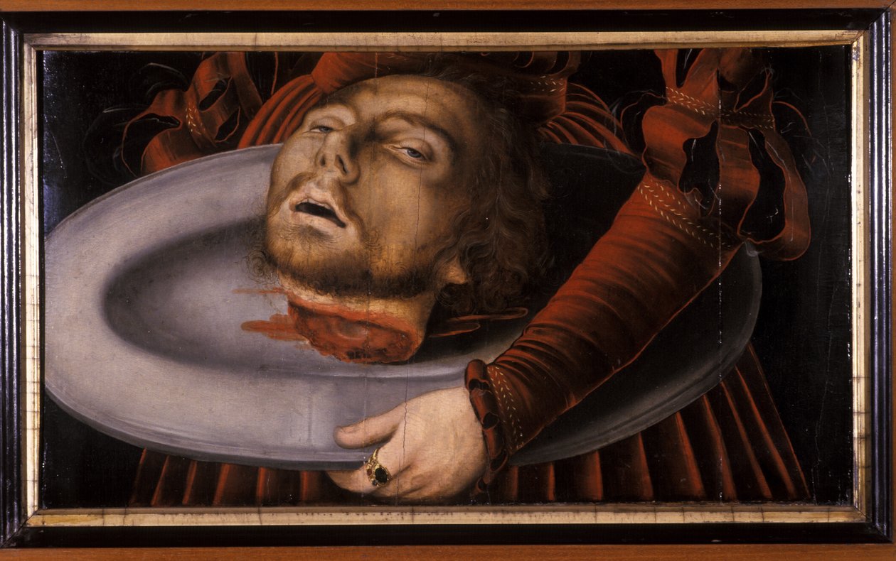 Het hoofd van Johannes de Doper door Lucas Cranach the Elder