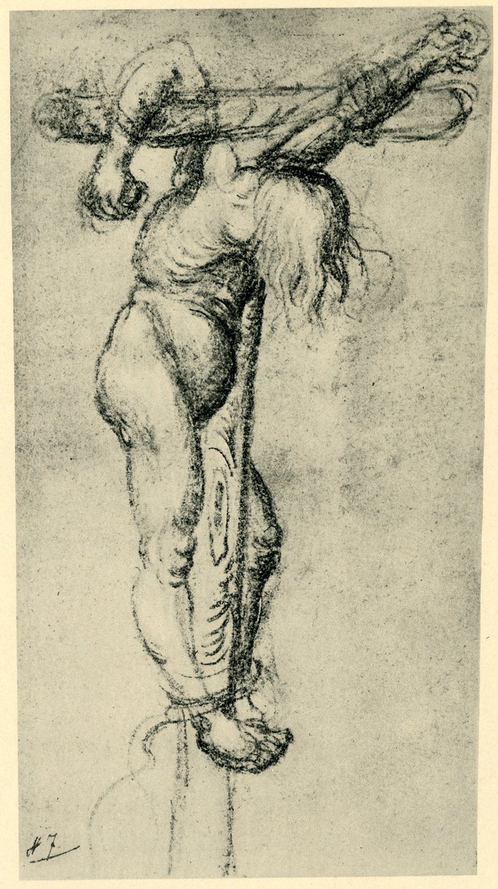 Dief aan het kruis door Lucas Cranach the Elder