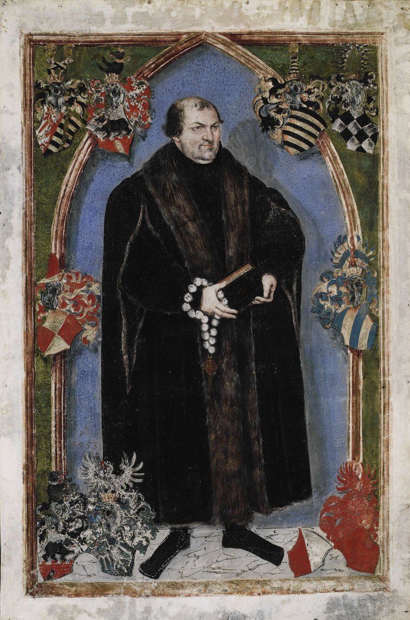 Portret van George III, Prins van Anhalt-Dessau 1507-1553 door Lucas Cranach the Younger