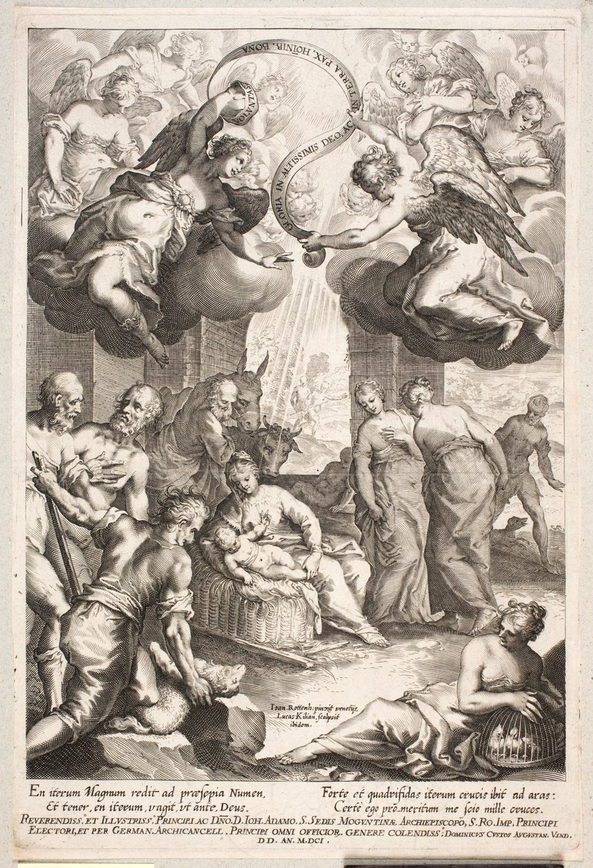 Aanbidding der herders door Lucas Kilian
