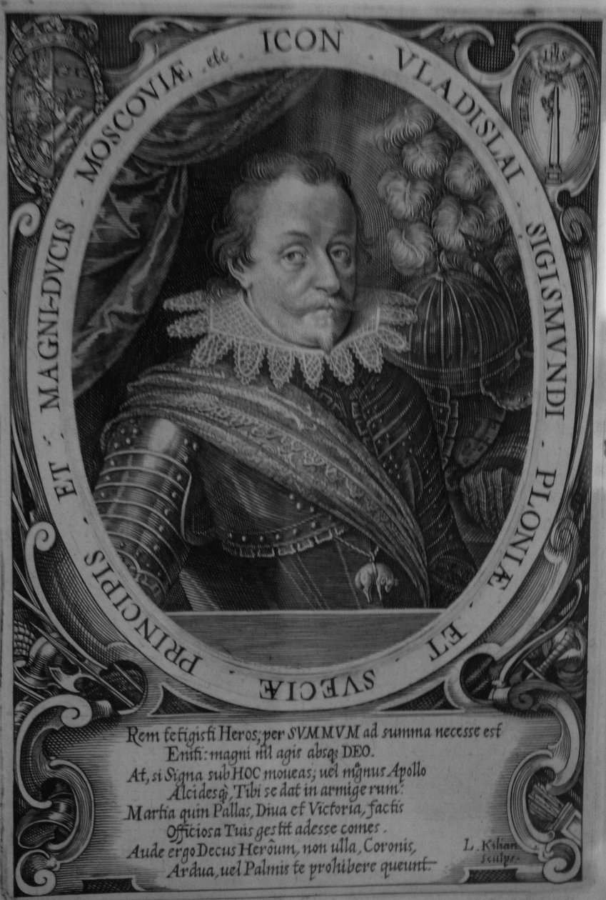 Koning Wladyslaw IV Vasa van Polen 1595-1648, tsaar van Rusland, voor 1632 door Lucas Kilian