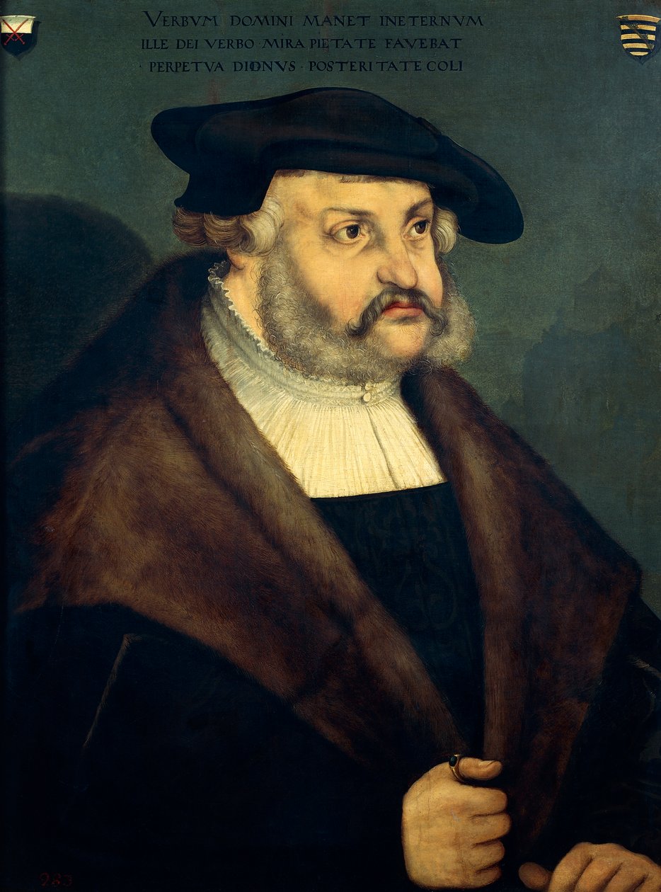 Frederik III van Saksen, bekend als de Wijze door Lucas the Elder Cranach