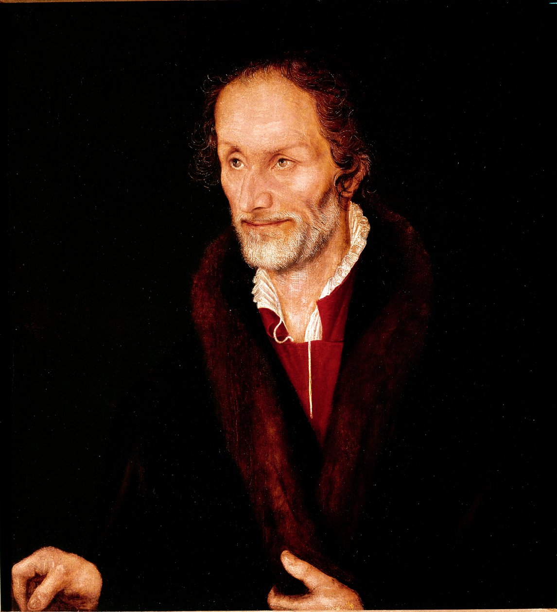 Portret van Philippe Melanchton (Philipp Schwartzerd) door Lucas the Elder Cranach