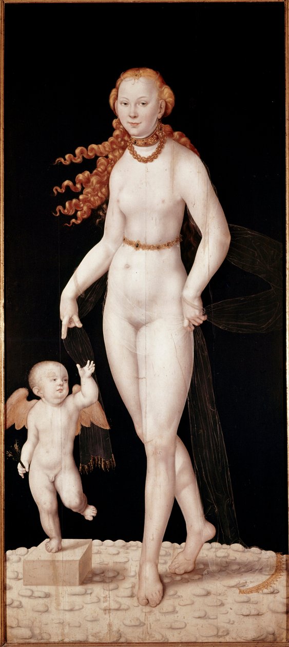Venus en Cupido door Lucas the Younger Cranach
