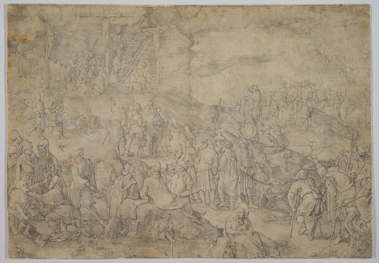 Calvarie Golgotha, 1517 door Lucas van Leyden