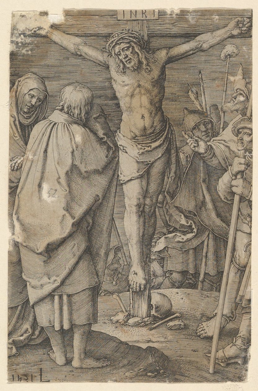 Kruisiging, uit de serie „De Passie“ door Lucas van Leyden