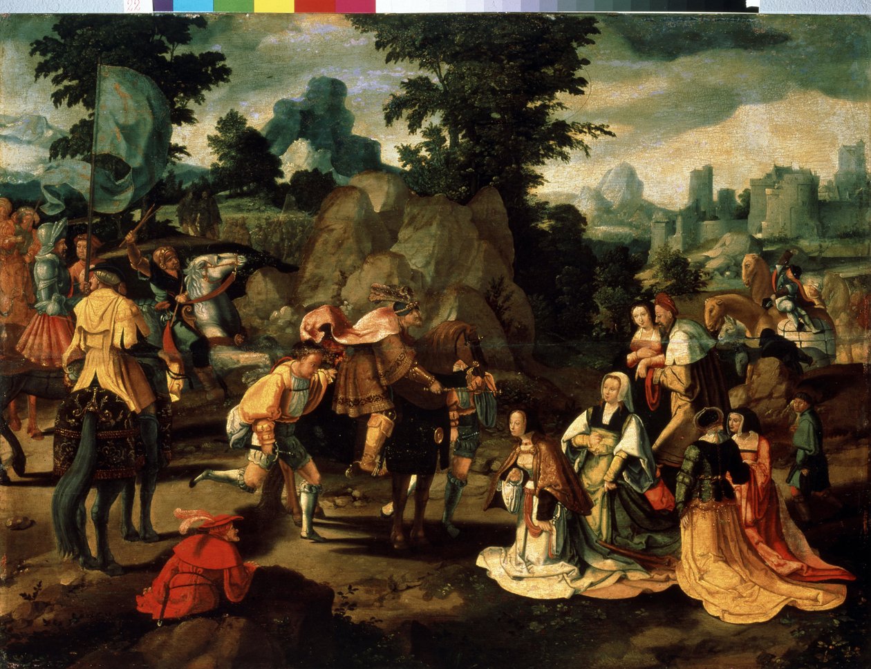 David en Abigail door Lucas van Leyden