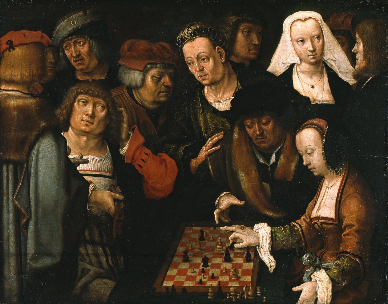 De schaakpartij door Lucas van Leyden