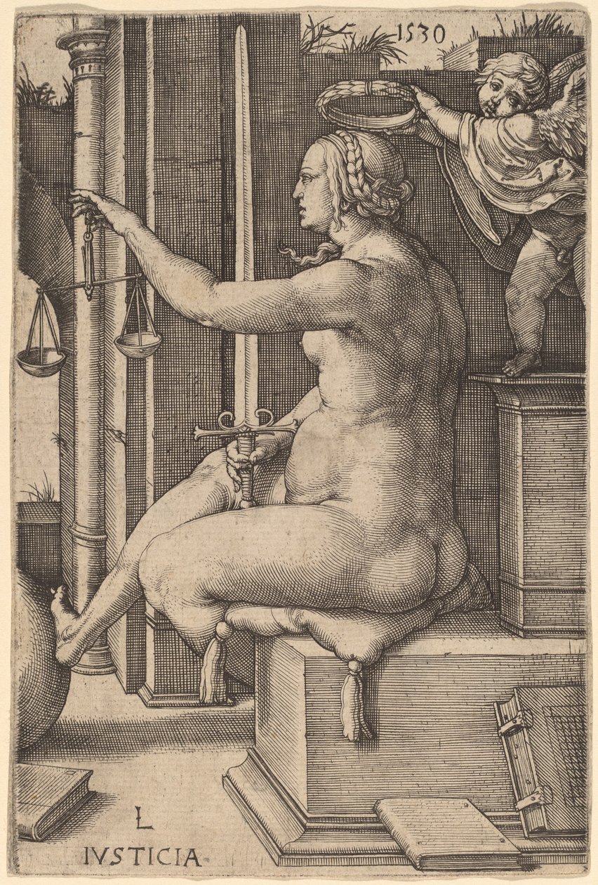 Justicia (Gerechtigheid) door Lucas van Leyden