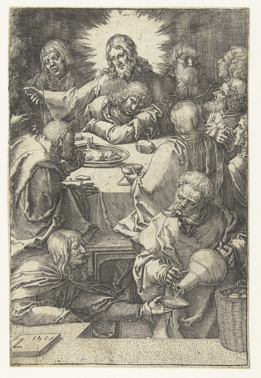 Laatste avondmaal door Lucas van Leyden