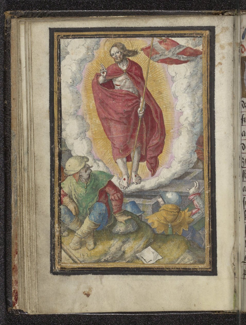 Opstanding (Passie van Christus) door Lucas van Leyden