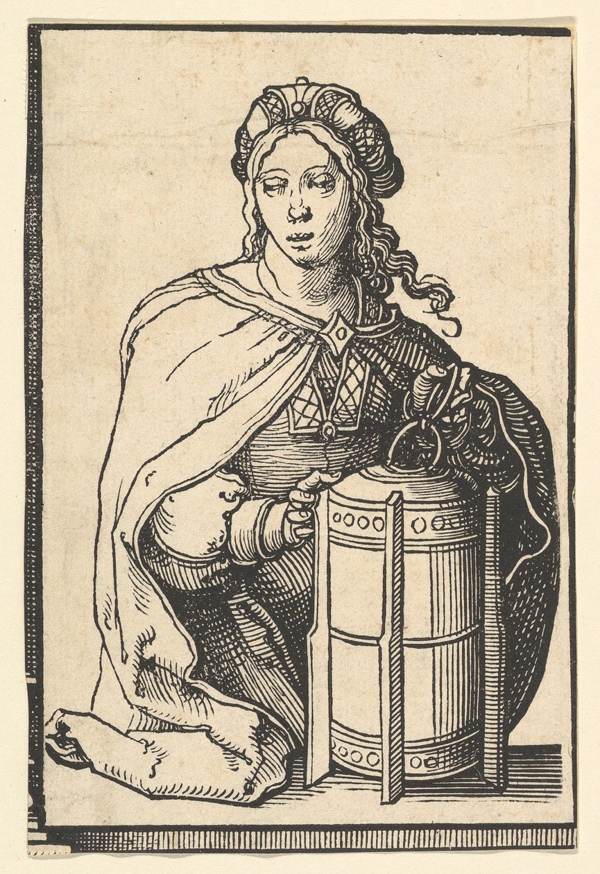 Perzische Sibylle, uit de serie Sibyllen, ca. 1530 door Lucas van Leyden