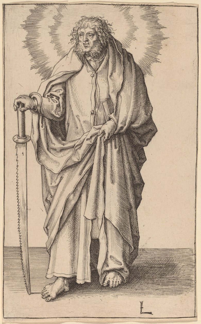 Sint Simon door Lucas van Leyden