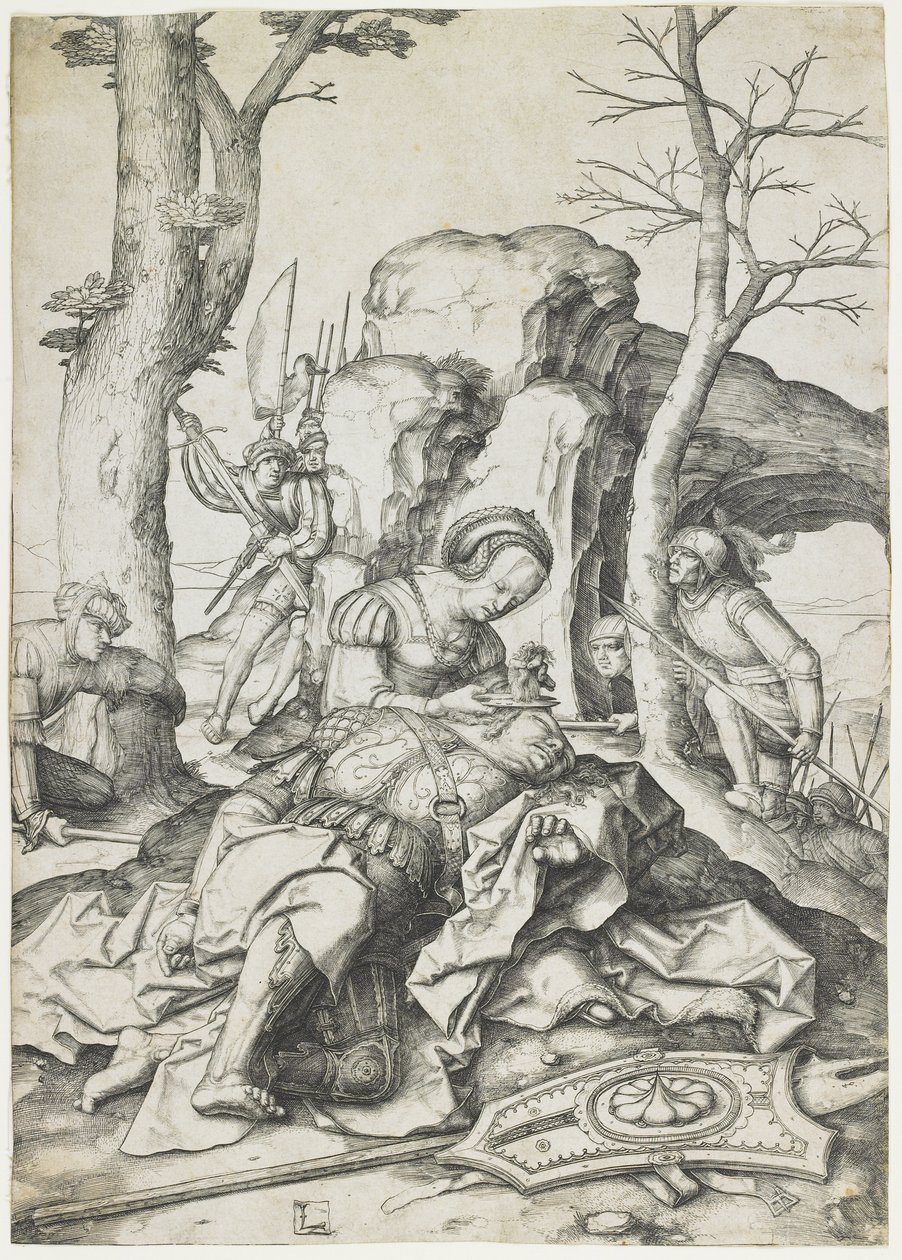 Simson en Delila, c. 1508 door Lucas van Leyden