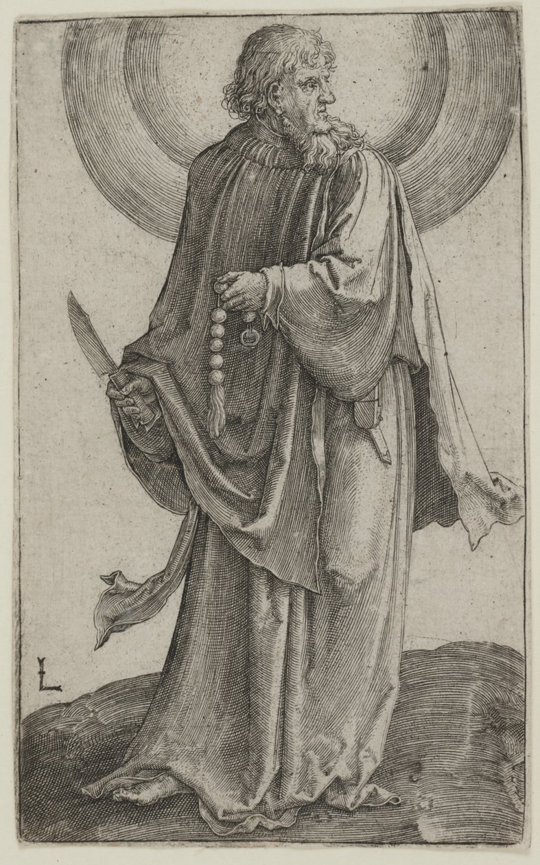 Sint Bartholomeus, c.1511 door Lucas van Leyden