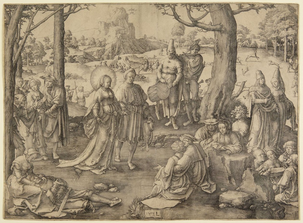 De dans van Magdalena door Lucas van Leyden