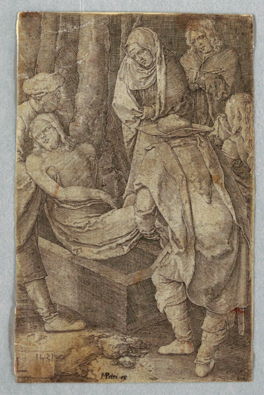 De Graflegging, uit De Passie door Lucas van Leyden