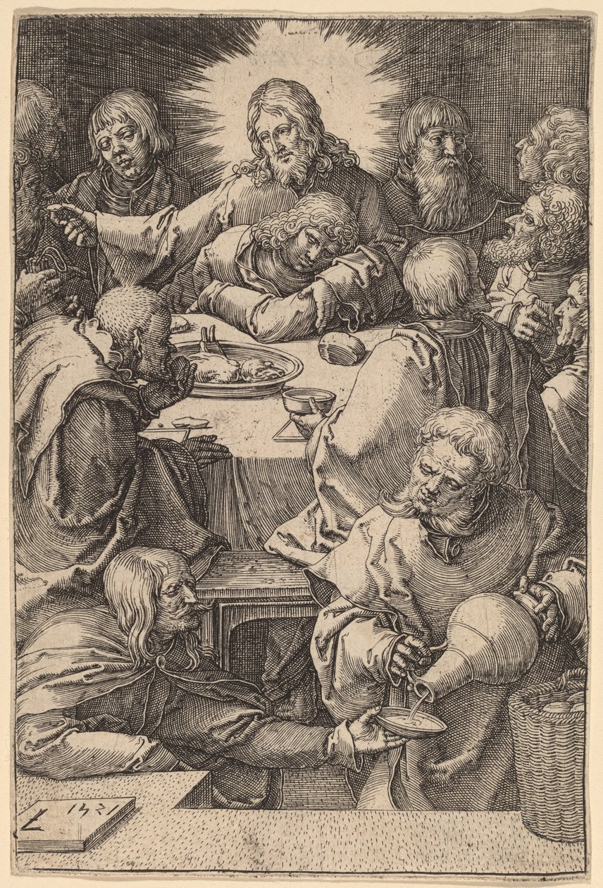 Het Laatste Avondmaal door Lucas van Leyden