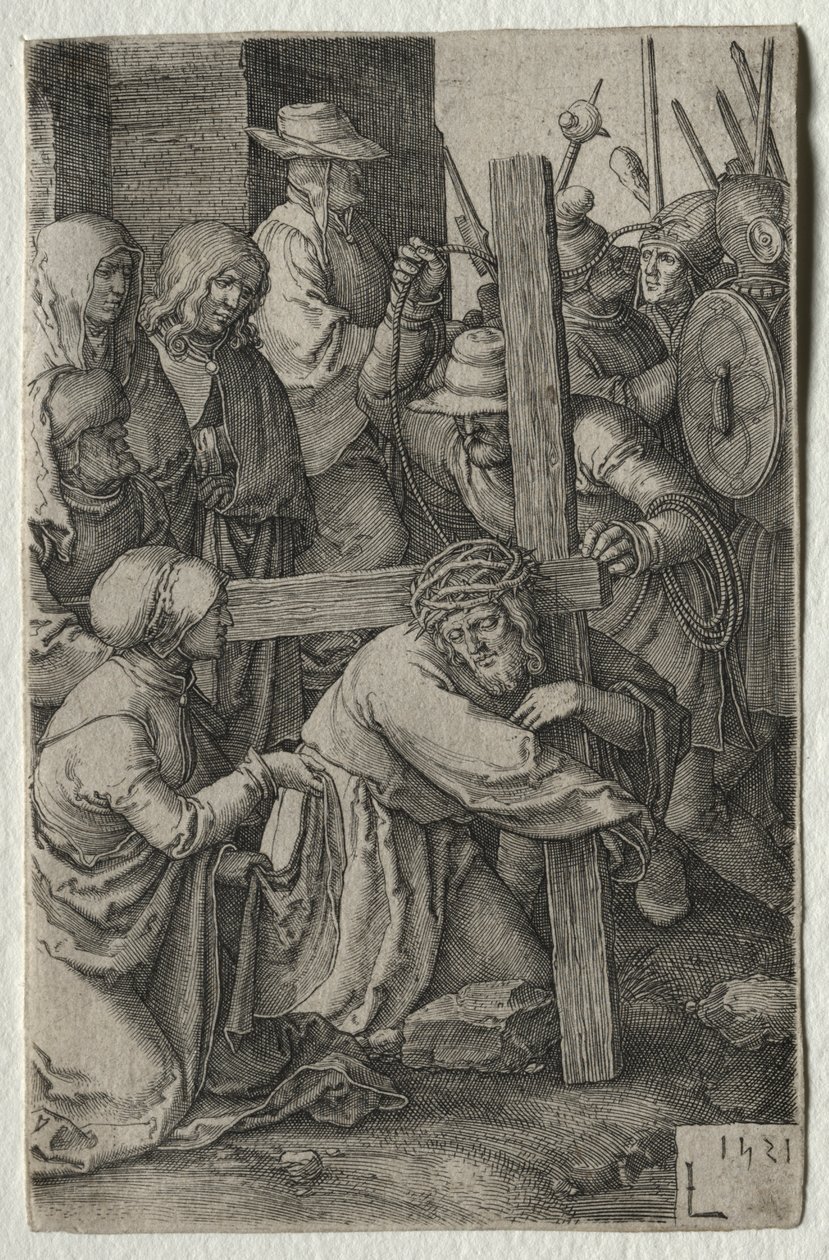 De Passie: Christus Draagt het Kruis door Lucas van Leyden