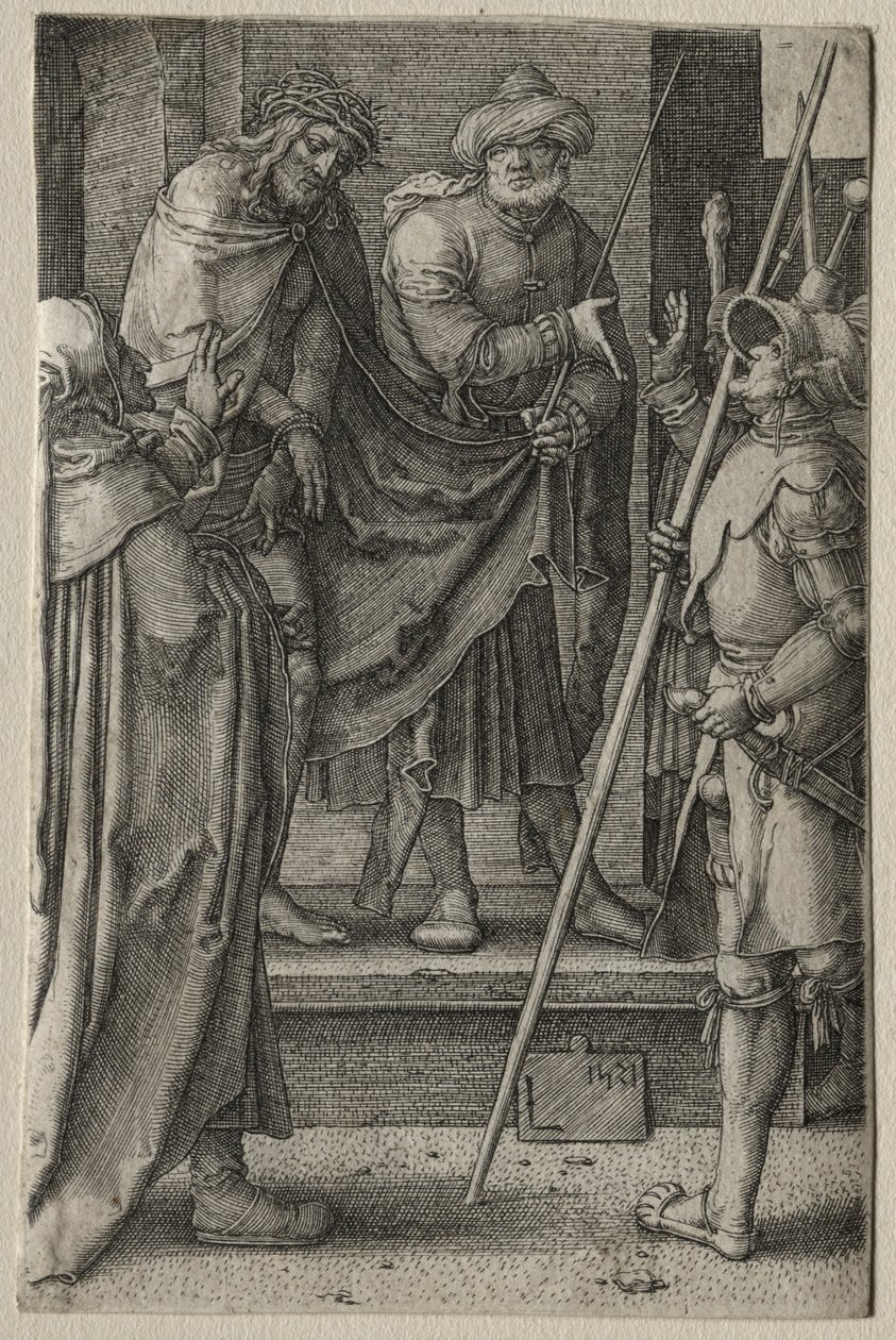 De Passie: Christus gepresenteerd aan het volk, 1521 door Lucas van Leyden