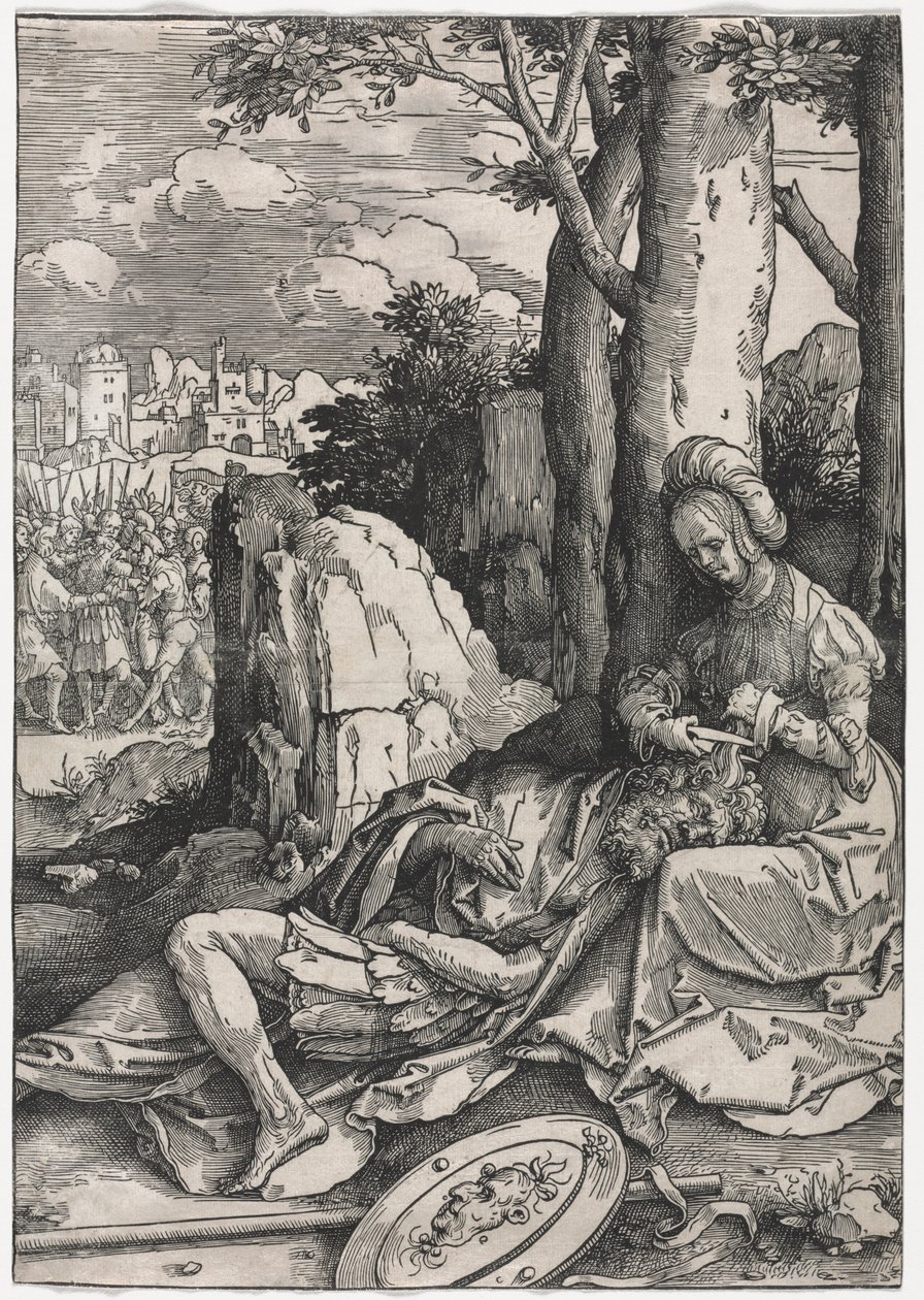 De kracht van vrouwen: Samson en Delila, ca. 1512 door Lucas van Leyden