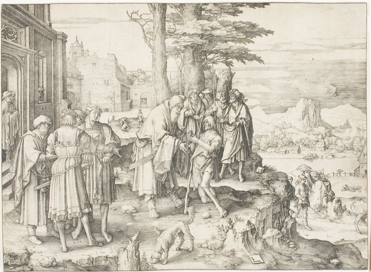 De terugkeer van de verloren zoon door Lucas van Leyden