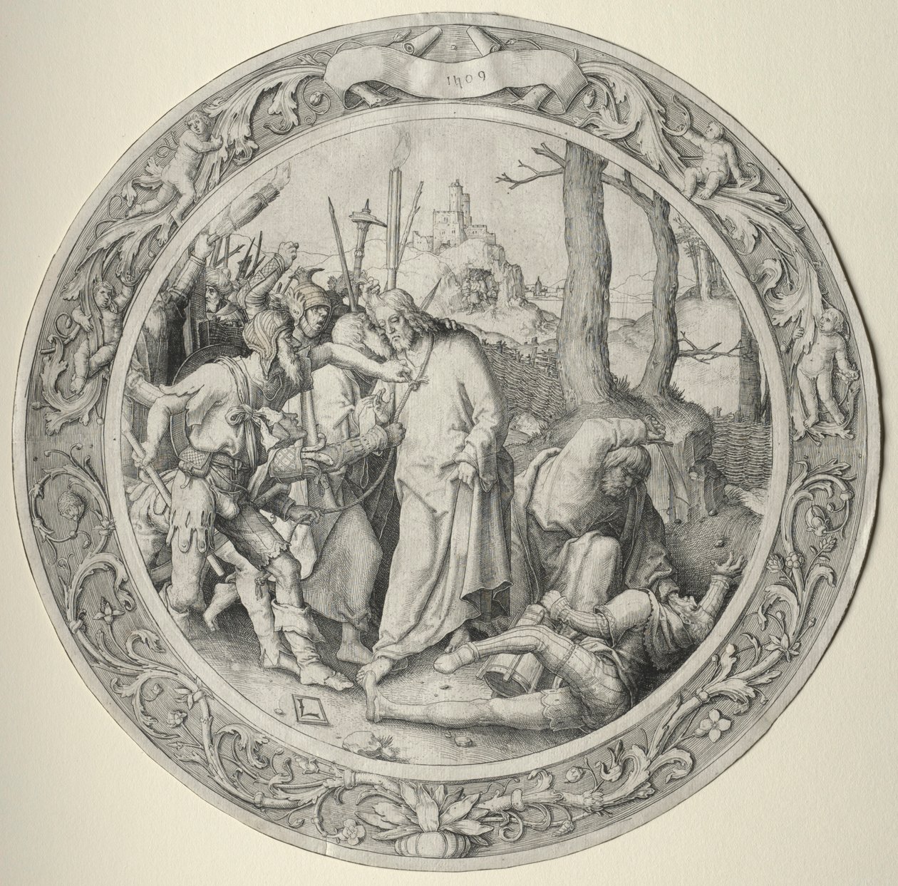 De Ronde Passie: Het verraad van Christus, 1509 door Lucas van Leyden