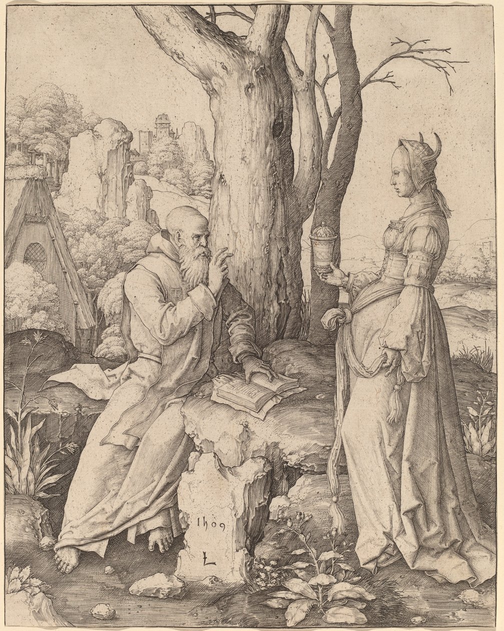 De Verzoeking van Sint Antonius door Lucas van Leyden