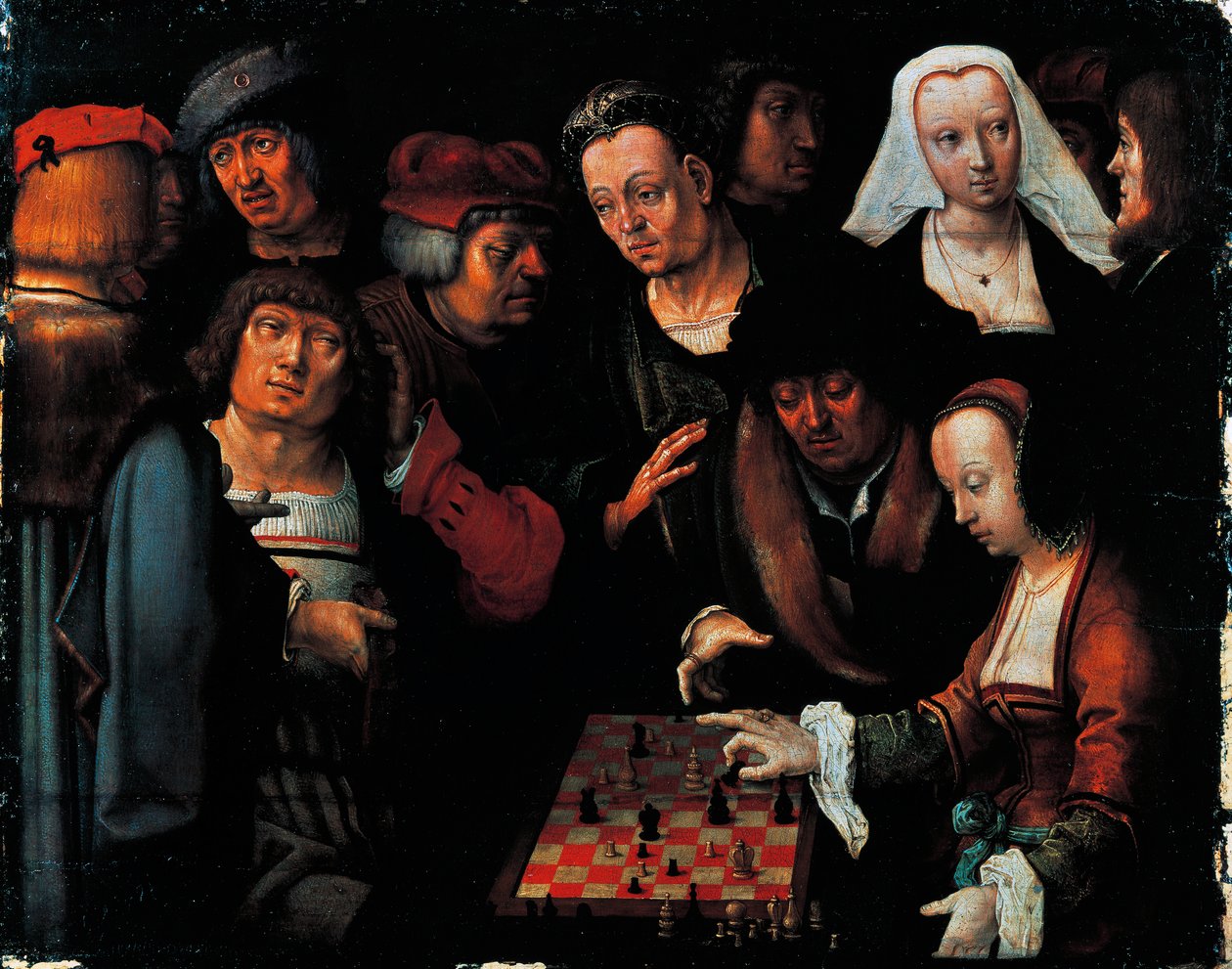 De schaakspelers door Lucas van Leyden