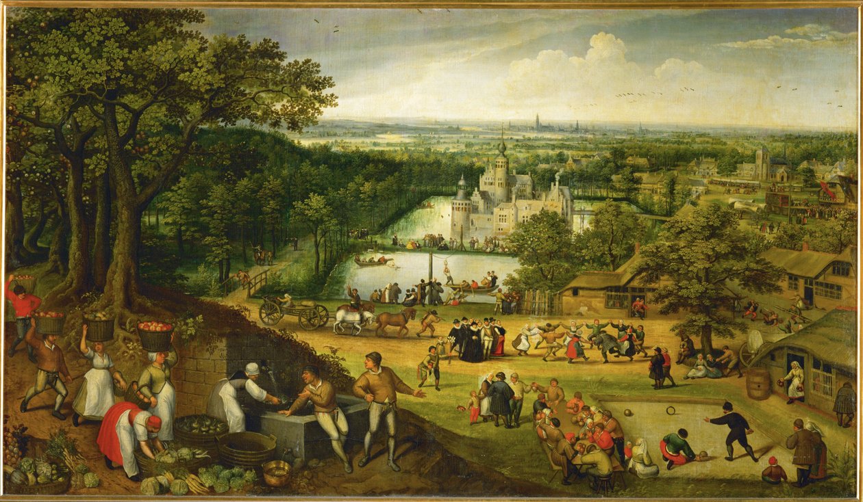 Herfstlandschap door Lucas van Valckenborch