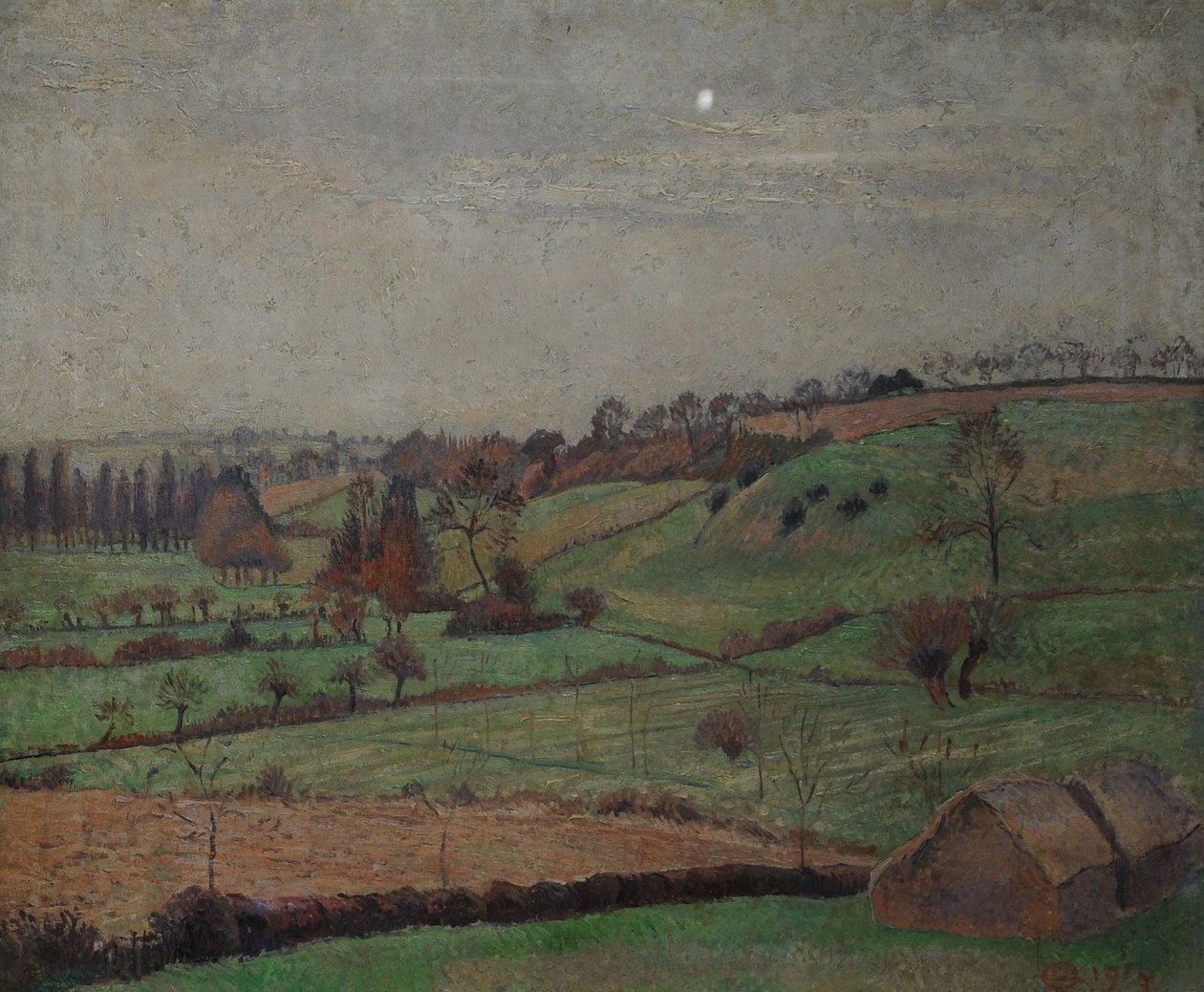 De Vallei, Duton Hill, Elsenham, Essex door Lucien Pissarro