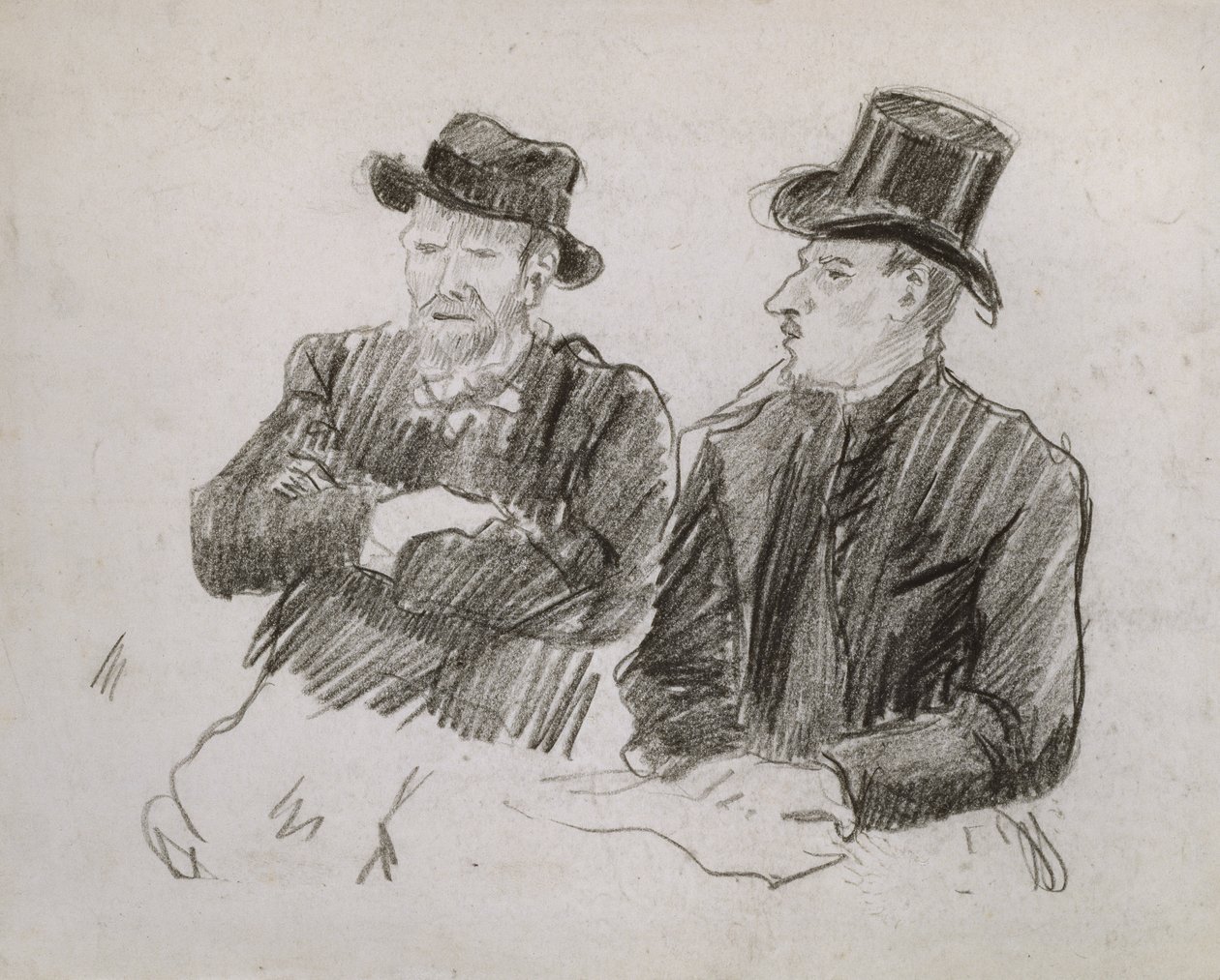 Van Gogh in Gesprek, 1890 door Lucien Pissarro