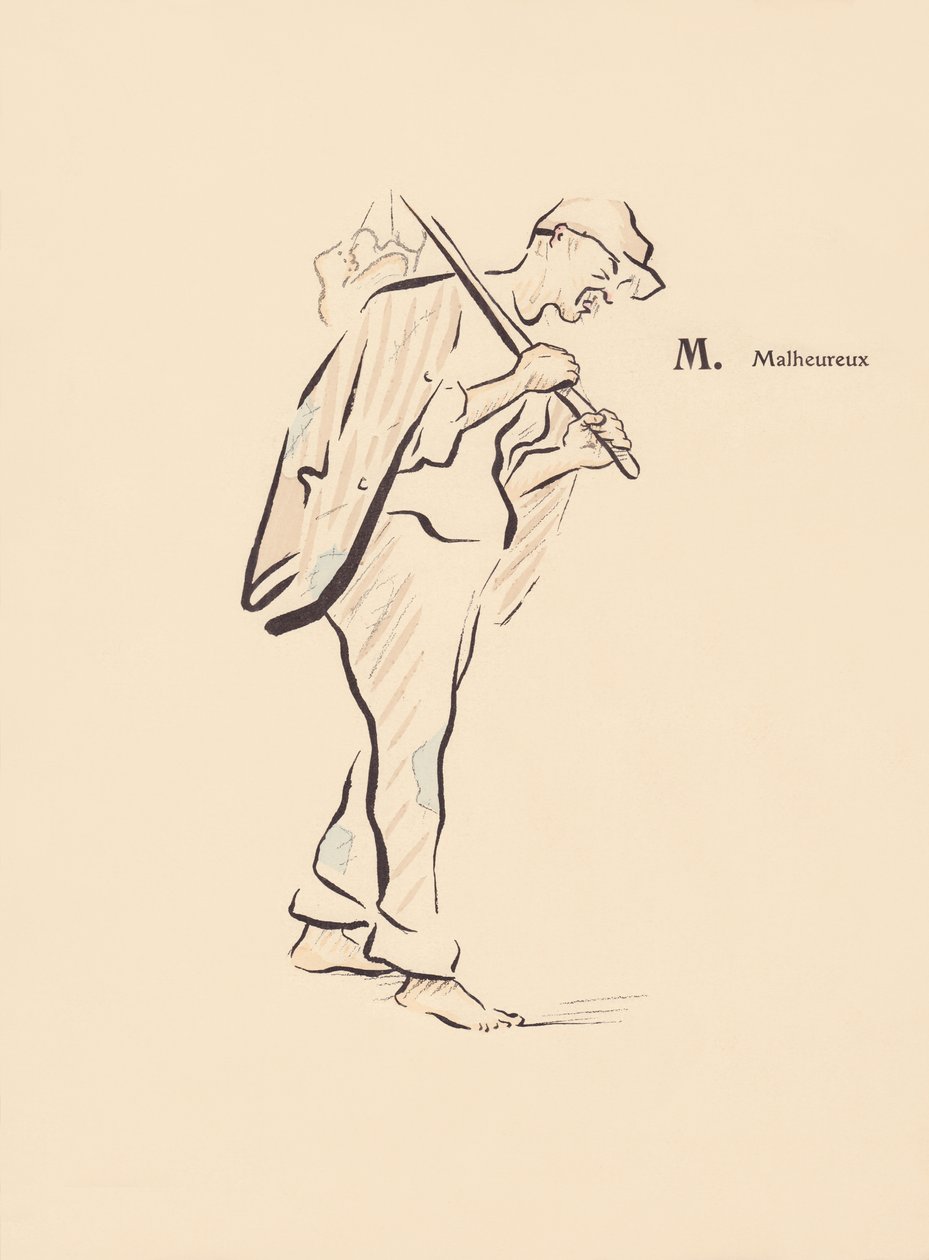 Mr. Malheureux door Lucien L. (active 1904) Henreaux