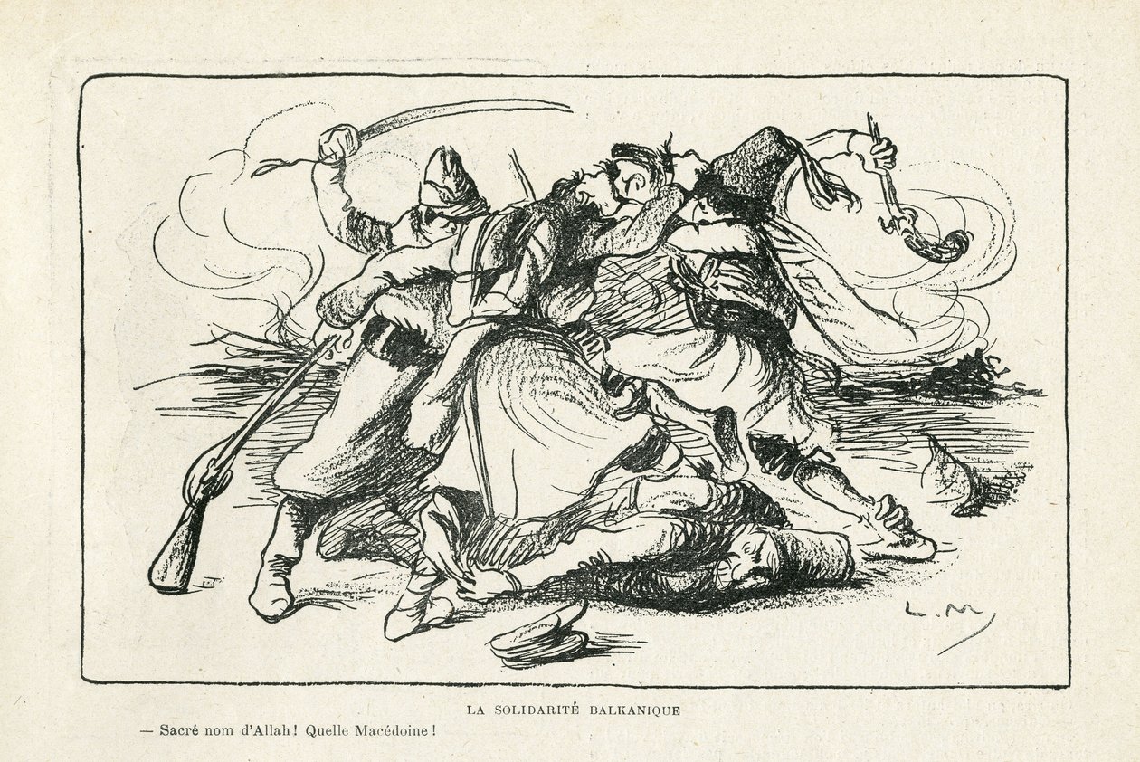 Illustratie in Le Rire door Lucien Metivet