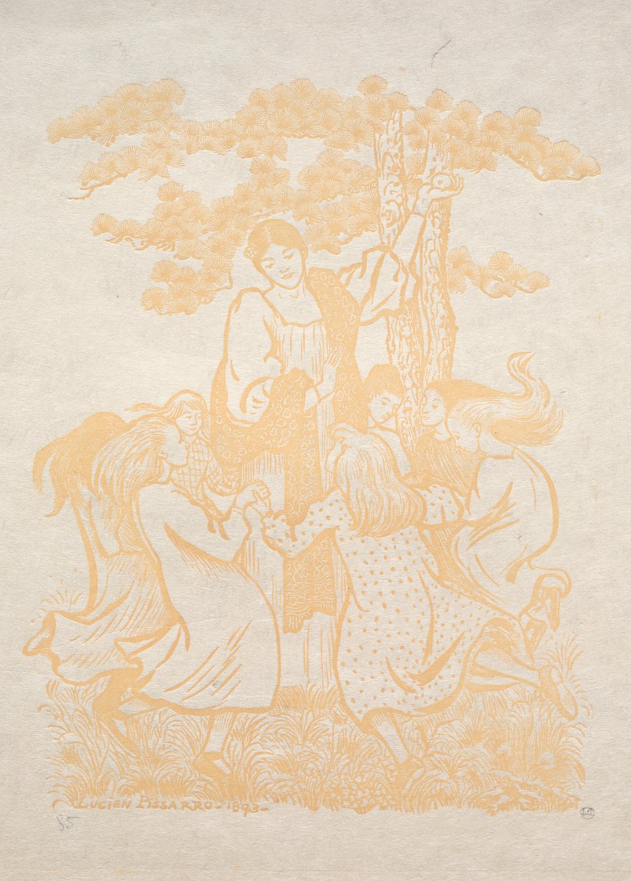 Illustratie 25: La Ronde door Lucien Pissarro