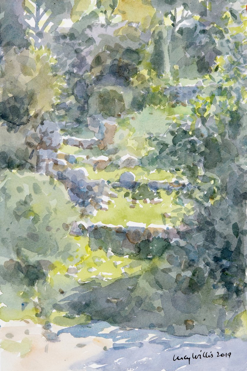 Heuvelachtige Trappen, Ein Kerem, Israël door Lucy Willis