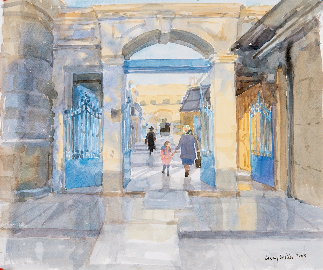 Ochtend in Jeruzalem, 2019 door Lucy Willis