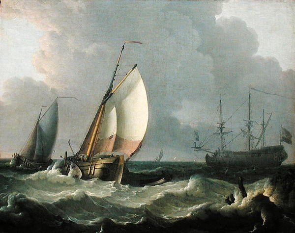 Zeegezicht door Ludolf Backhuysen