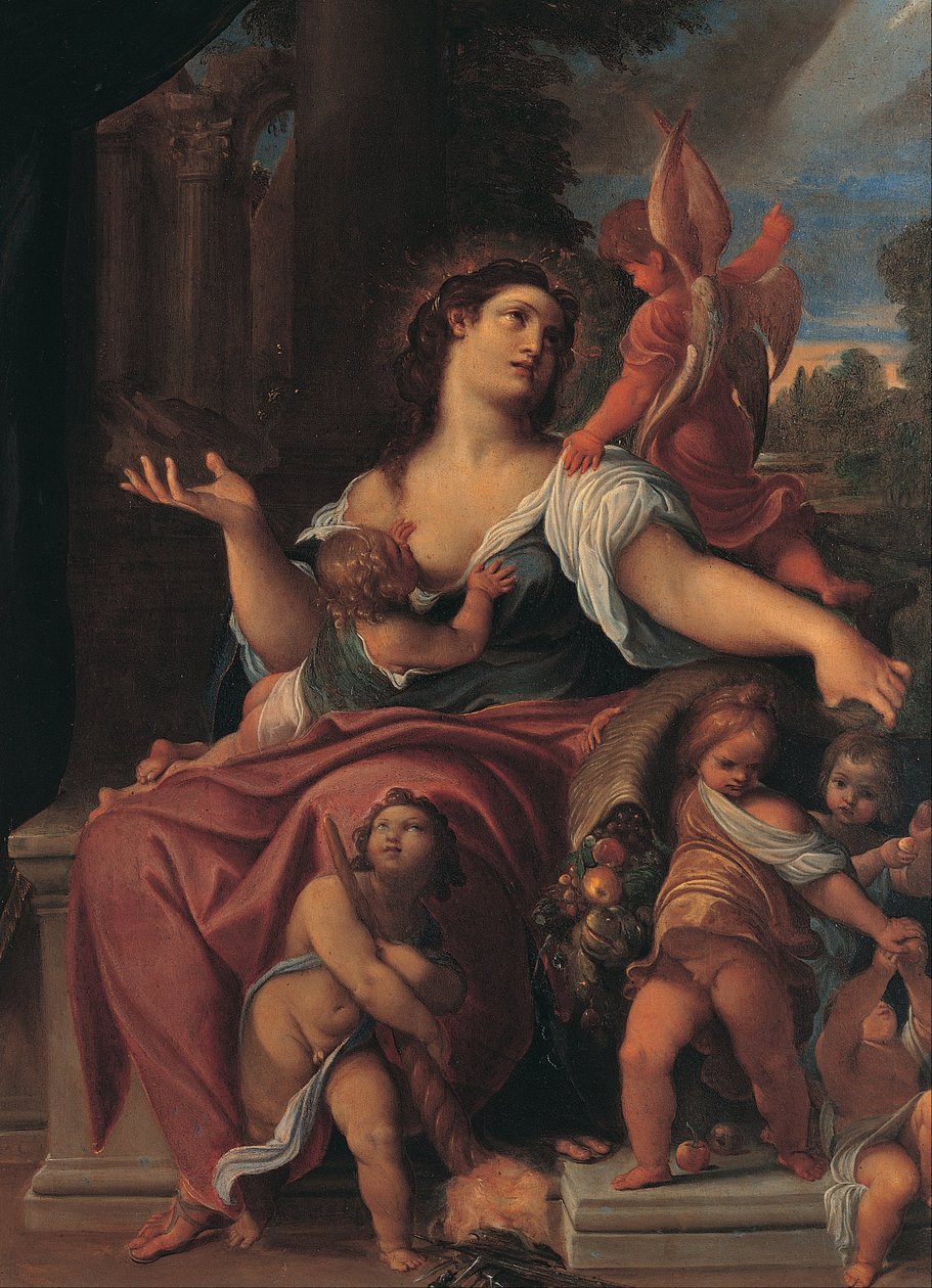 Allegorie van Voorzienigheid door Ludovico Carracci