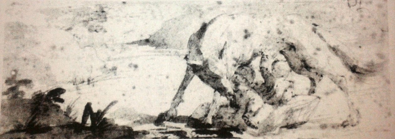 Romulus en Remus gevoed door een wolvin door Ludovico Carracci