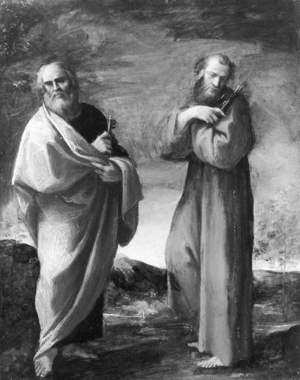 Heiligen Petrus en Franciscus van Assisi door Ludovico Carracci