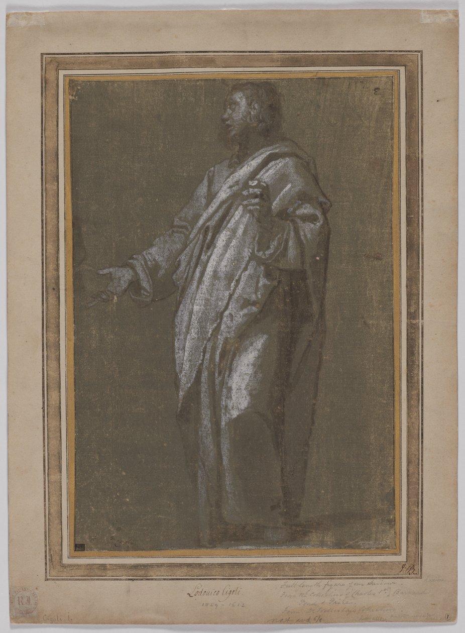 Staande mannelijke figuur, ca. 1610-1613 door Ludovico Cardi Cigoli