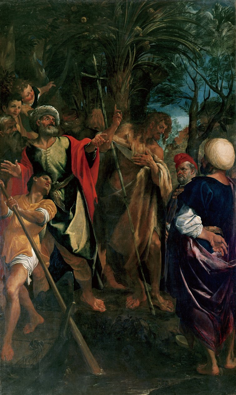 Preek van de Doper door Ludovico Carracci