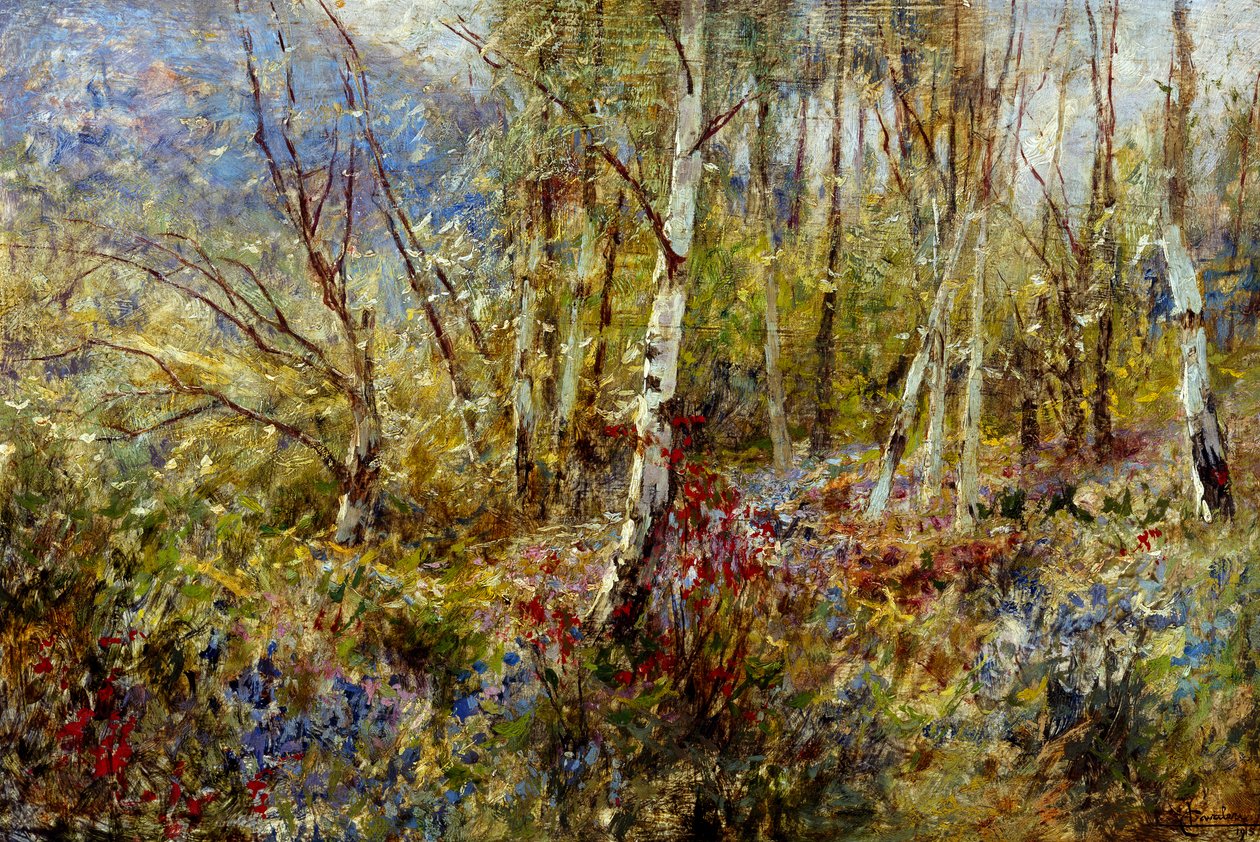 Boslandschap door Ludovico Cavaleri