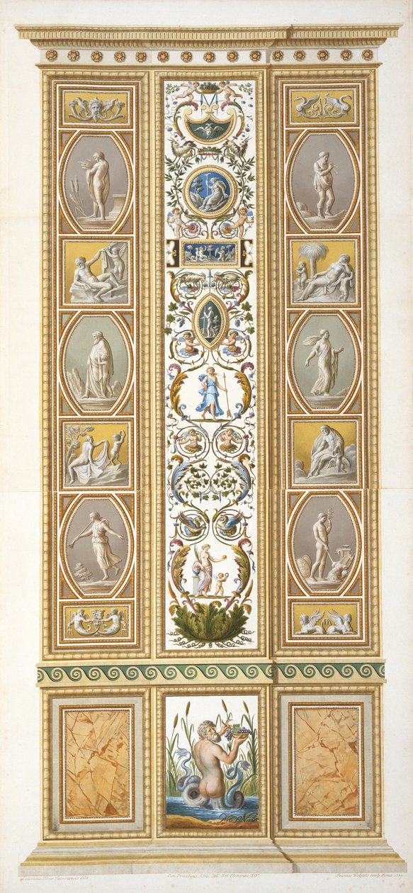 Paneel uit de Raphael Loggia in het Vaticaan, uit 