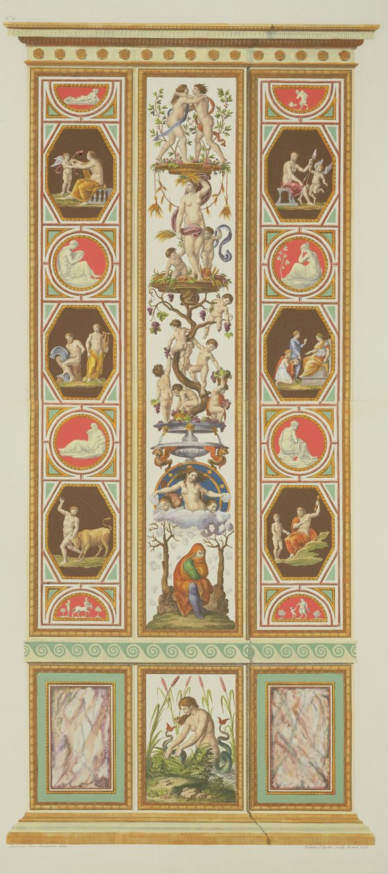Paneel van de Raphael Loggia in het Vaticaan, uit 