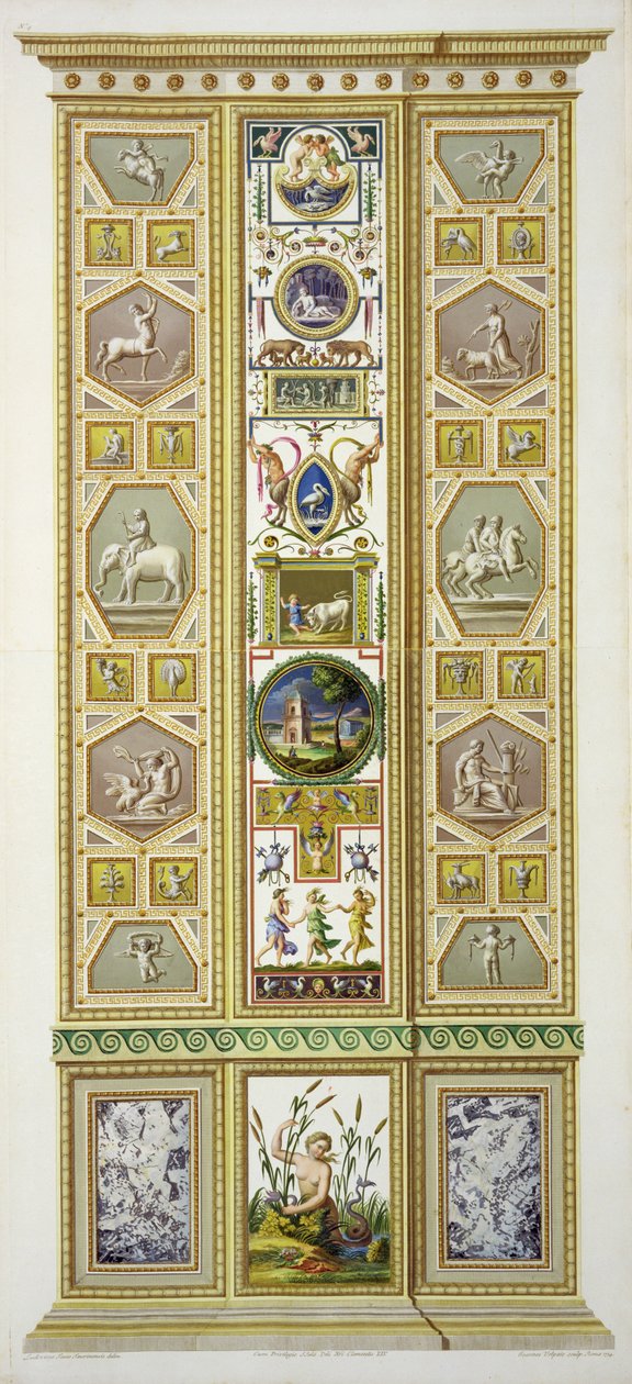 Paneel van de Raphael Loggia in het Vaticaan, uit 